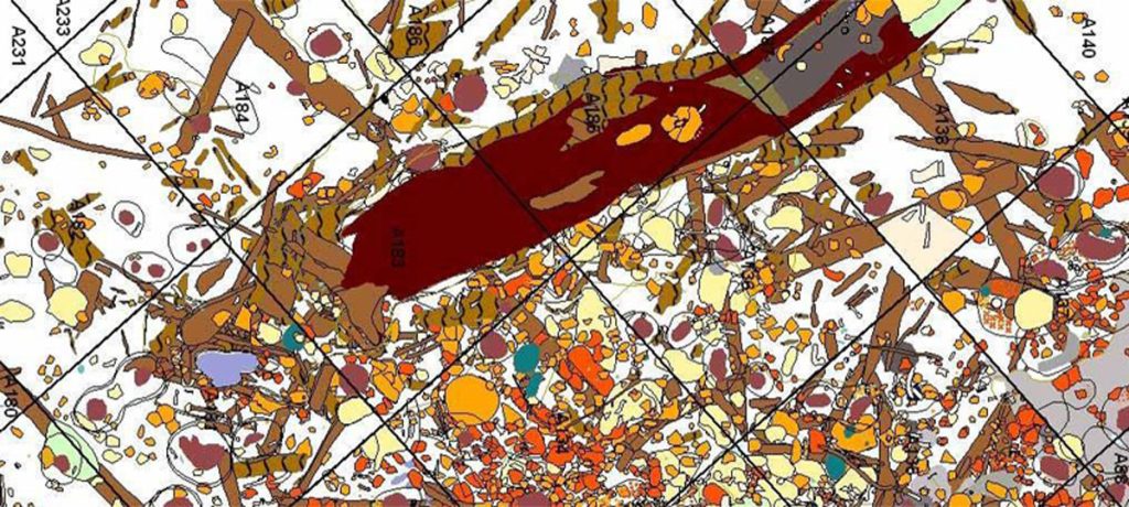 Restituzione cad/gis dei rilievi archeologici subacquei del villaggio neolitico de “la marmotta” Lago di Bracciano (RM) (saggi 1992/2006)