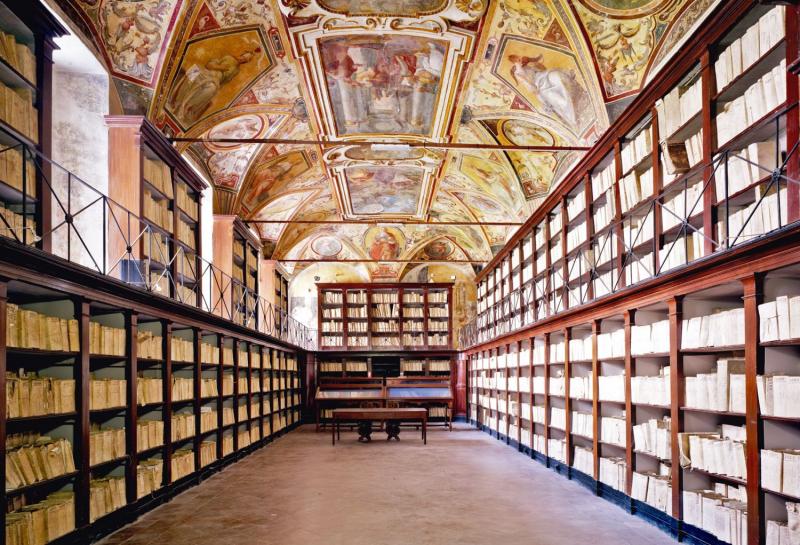 Rilievo degli impianti dell’Archivio di Stato di Napoli